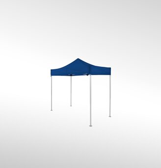 A dark blue folding gazebo 3x1.5 m.