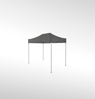 A dark grey folding gazebo 3x2 m.